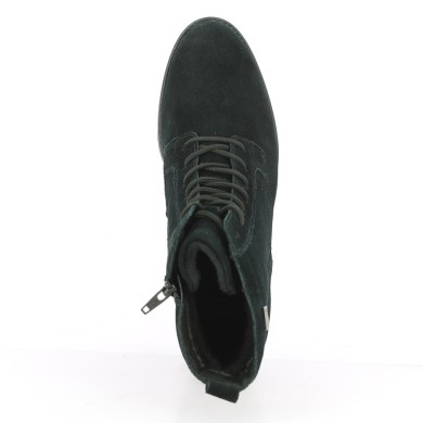 D2A80-02 Boots à talon velours noir grande taille femme Remonte, vue dessus