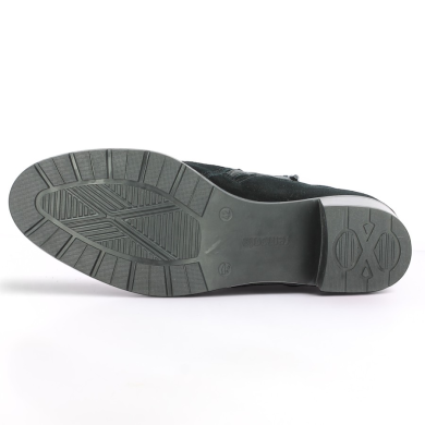 Emy - D2A80-02 Bottines à talon nubuck noir - Bottines Remonte grande taille - Shoesissime