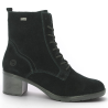 Emy - D2A80-02 Black Nubuck Heeled Ankle Boots - Remonte Ankle Boots in Plus Sizes - Shoesissime