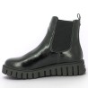 Bottines vernis noire grosse semelle crantée femme 42, 43, 44 Shoesissime, vue intérieure