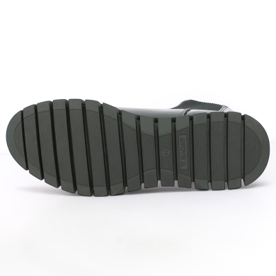 RYM - Bottine élastique grosse semelle crantée vernie noir - Boots femme grande taille - Shoesissime