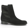 Angela - Gabor Black Suede Boots 8035.05.001 - Gabor Ankle Boots in Large Sizes - Shoesissime