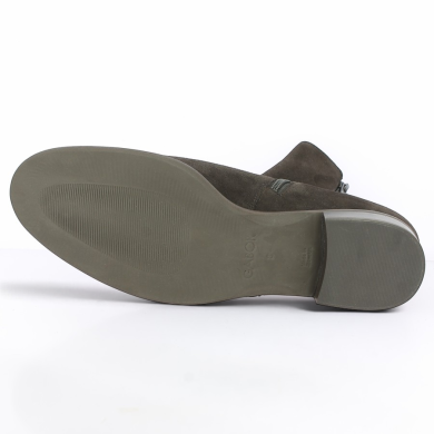 Angela - Gabor Brown Velvet Ankle Boots 8035.05.003 - Gabor Ankle Boots in Plus Sizes - Shoesissime