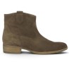 8038.02.001 Bottines santiag marron femme 42, 42.5, 43, 44 Shoesissime, vue coté