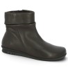 Violet - Soft, flat brown round-toe ankle boots - Josef Seibel boots in large sizes - Shoesissime