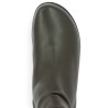 Violet - Soft, flat brown round-toe ankle boots - Josef Seibel boots in large sizes - Shoesissime