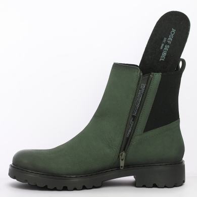 Ellie - Green Melinda 30 Ankle Boots - Josef Seibel Women's Plus-Size Boots - Shoesissime