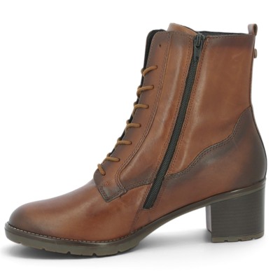 D2A80-24 Bottines camel à lacets Remonte 42, 43, 44, 45 femme Shoesissime, vue intérieure
