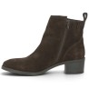 Boots femme marron petit talon grande pointure Shoesissime, vue intérieure