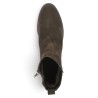 Candice - Brown leather low-heeled boots - Women's heeled ankle boots sizes 42, 43, 44, 45 - Shoesissime