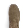 Botte plate femme Gabor marron velours grande pointure Shoesissime, vue dessus