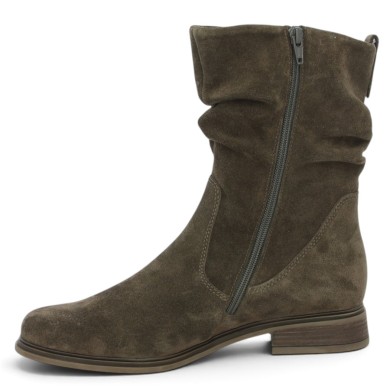 Bottine bout rond velours marron Gabor grande pointure femme Shoesissime, vue intérieure