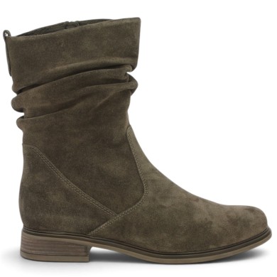 8040.02.003 Boots plate fripée velours marron Gabor 8, 8.5, 9, 9.5 femme Shoesissime, vue coté