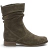 8040.02.003 Boots plate fripée velours marron Gabor 8, 8.5, 9, 9.5 femme Shoesissime, vue coté