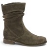 8040.02.003 Bottines fripée velours marron Gabor grande pointure femme Shoesissime, vue profil