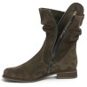 Bottine bout rond velours marron semelle amovible Gabor grande taille femme Shoesissime, vue détails