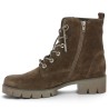 Boots velours marron lacets scintillants Gabor grande taille femme Shoesissime, vue intérieur