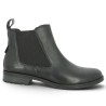 boots plate noir femme grande taille élastique chelsea Shoesissime, vue profil