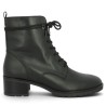 Bottines cuir noir à lacets et talon Gabor  femme grande pointure Shoesissime, vue coté