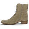 Bottines femme grande taille Gabor plate beige à lacets Shoesissime, vue intérieure