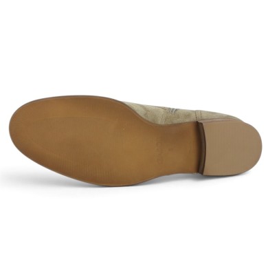 Tessa - Boots plate Gabor beige à lacets 8035.01.002 - Chaussures Gabor grande pointure - Shoesissime