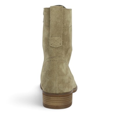 Tessa - Boots plate Gabor beige à lacets 8035.01.002 - Chaussures Gabor grande pointure - Shoesissime