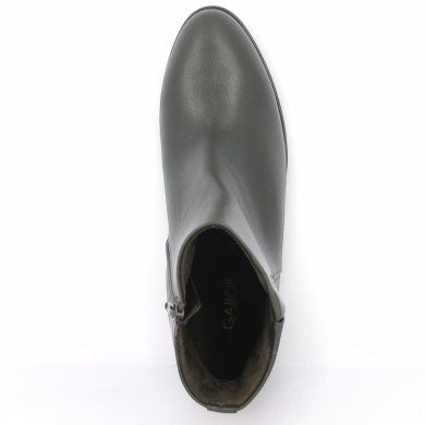 Bottine à talon femme cuir marron foncé Gabor grande pointure Shoesissime, vue dessus