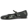 Babies plates vernies noire cuir grande pointure femme Shoesissime, vue intérieure