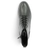 Bottine cuir noir femme à lacets grande taille Remonte Shoesissime, vue dessus