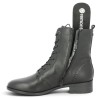 Bottine à lacets noire femme semelle amovible Remonte femme grande pointure Shoesissime, vue détails