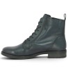 Bottine cuir bleu à lacets femme grande taille Shoesissime, vue intérieure