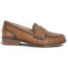 D0F05-24 Mocassin cuir camel Remonte femme grande taille D0F05-24 Shoesissime, vue coté