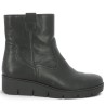 Bottine Gabor grande pointure cuir noir talon compensé 8005.01.001 Shoesissime, vue coté
