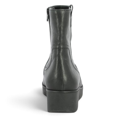 Boots Gabor 8, 8.5, 9, 9.5 cuir noir talon compensé 8005.01.001 Shoesissime, vue arrière