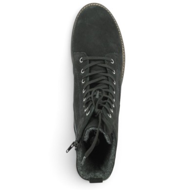 D8489-02 Bottine à lacets chaude Remonte nubuck noir grande pointure Shoesissime, vue dessus