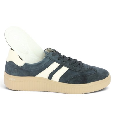 Baskets femme grande taille semelle amovible bleu marine Shoesissime, vue détails
