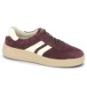 D3E00-30 Sneakers Remonte velours bordeaux femme 42, 43, 44, 45 Shoesissime, vue profil