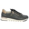 R6716-03 Sneakers cuir noir Remonte femme grande taille fermeture éclair Shoesissime, vue coté