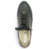 R6716-03 Baskets cuir noir Remonte femme grande pointure fermeture éclair Shoesissime, vue dessus