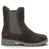D8694-26 Bottines montante élastiquée Remonte velours marron 42, 43, 44, 45 Shoesissime, vue coté