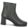 bottine noire plateforme grande taille femme Shoesissime, vue profil
