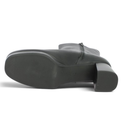Augusta - Black Platform Ankle Boots in Large Sizes - Women's Large-Size Ankle Boots - Shoesissime