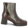 Augusta - Camel-brown platform bootie - Boots - Shoesissime