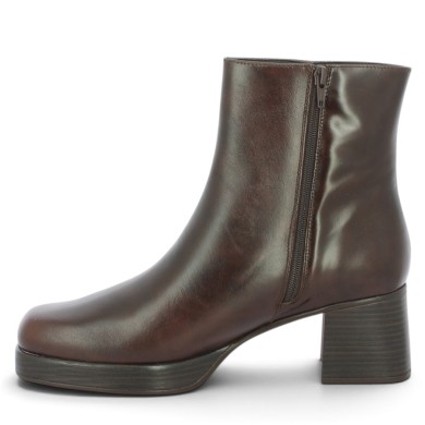 Bottine à talon marron mode femme grande taille Shoesissime, vue intérieure
