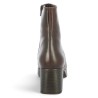 Augusta - Bottine plateforme marron - Boots femme grande taille - Shoesissime