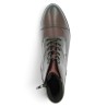 D6882-35 Boots bordeaux et bronze à lacets Remonte grande pointure femme Shoesissime, vue dessus