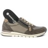 Baskets femme semelle amovible marron souple Shoesissime, vue détails