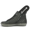 Basket montante noire semelle amovible femme 42, 43, 44, 45 Shoesissime, vue détails