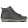 D0782-00 Basket montante cuir noir femme grande pointure Remonte Shoesissime, vue coté