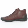 Basket de ville Remonte femme cuir rouge souple bout rond grande taille Shoesissime, vue intérieure